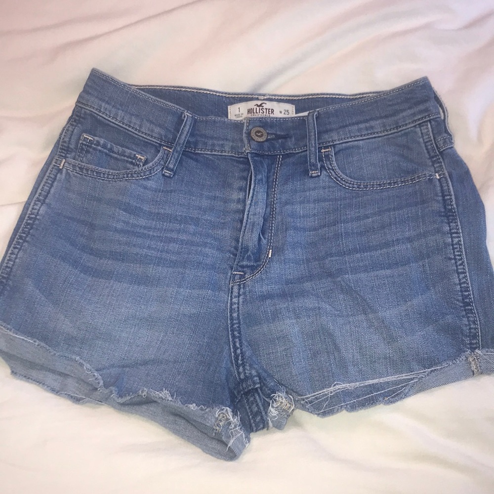 Hollister Light Wash Denim Shorts